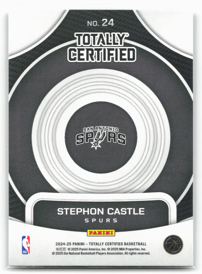 2024-25 Panini Totally Certified #24 Stephon Castle On Target 23227