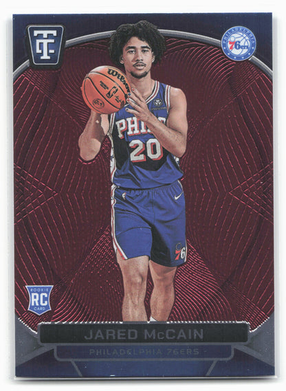 2024-25 Panini Totally Certified #140 Jared McCain Mirror Maroon 23229