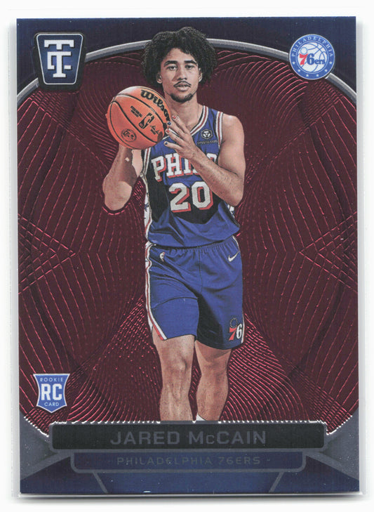 2024-25 Panini Totally Certified #140 Jared McCain Mirror Maroon 23229