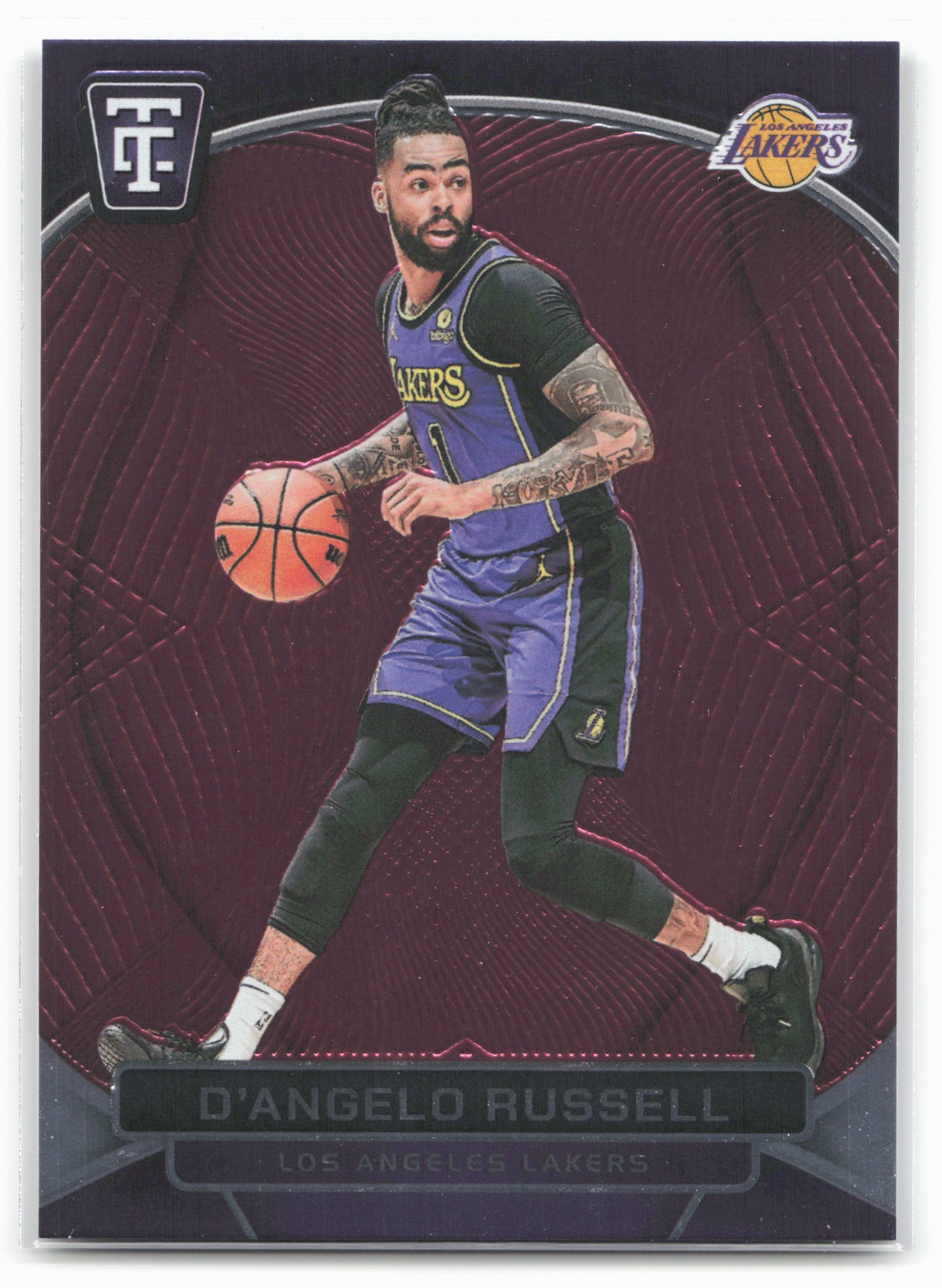 2024-25 Panini Totally Certified #26 D'Angelo Russell Mirror Maroon 23230
