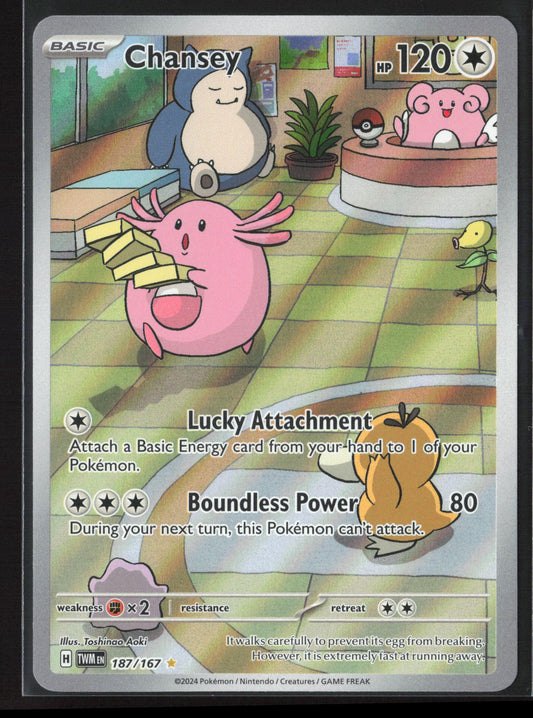 SV06: Twilight Masquerade #187/167 Chansey Holo 23236