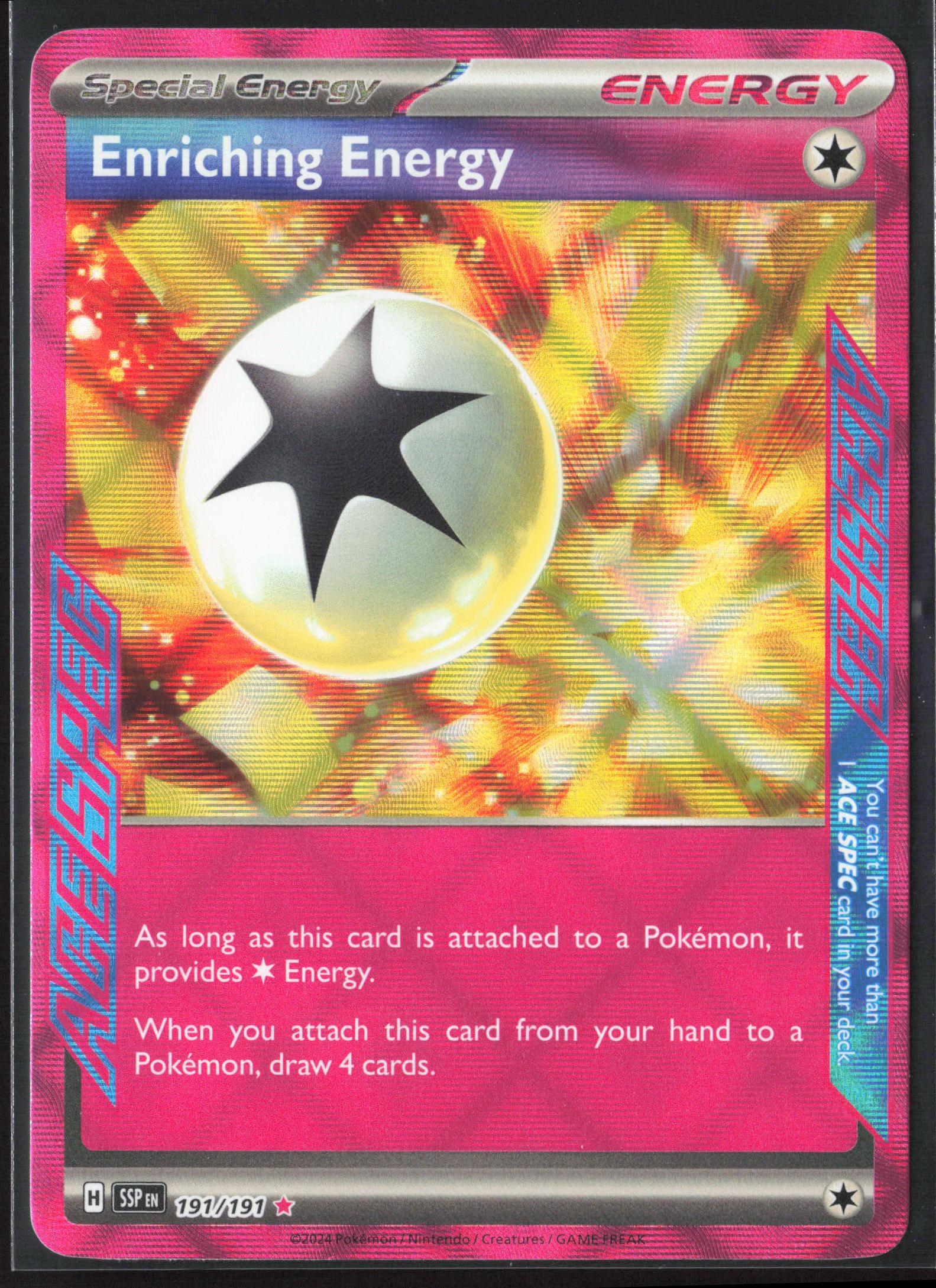 SV08: Surging Sparks #191/191 Enriching Energy Holo 23245