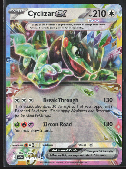 SV08: Surging Sparks #159/191 Cyclizar ex Holo 23246