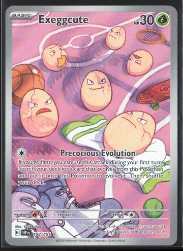 
SV08: Surging Sparks #192/191 Exeggcute Holo 23247