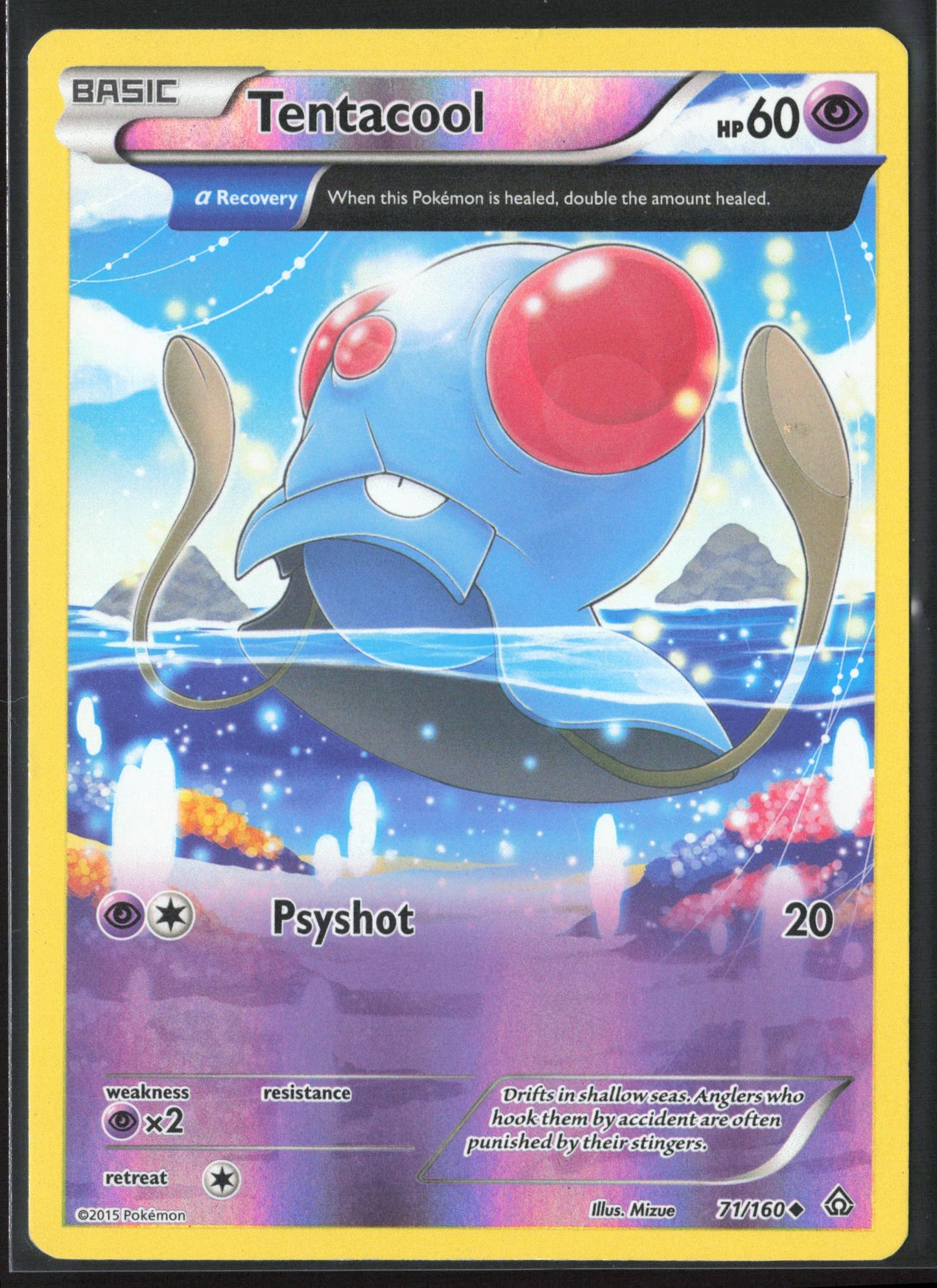 XY - Primal Clash #71/160 Tentacool (Alpha) Holo 23249
