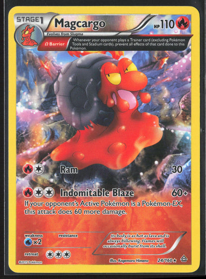 XY - Primal Clash #24/160 Magcargo (Omega) Reverse Holo 23251