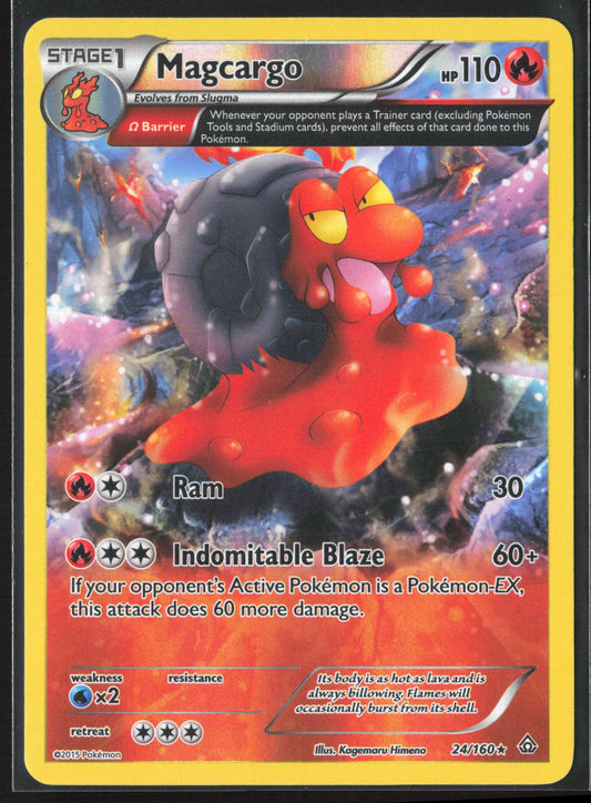 XY - Primal Clash #24/160 Magcargo (Omega) Reverse Holo 23251