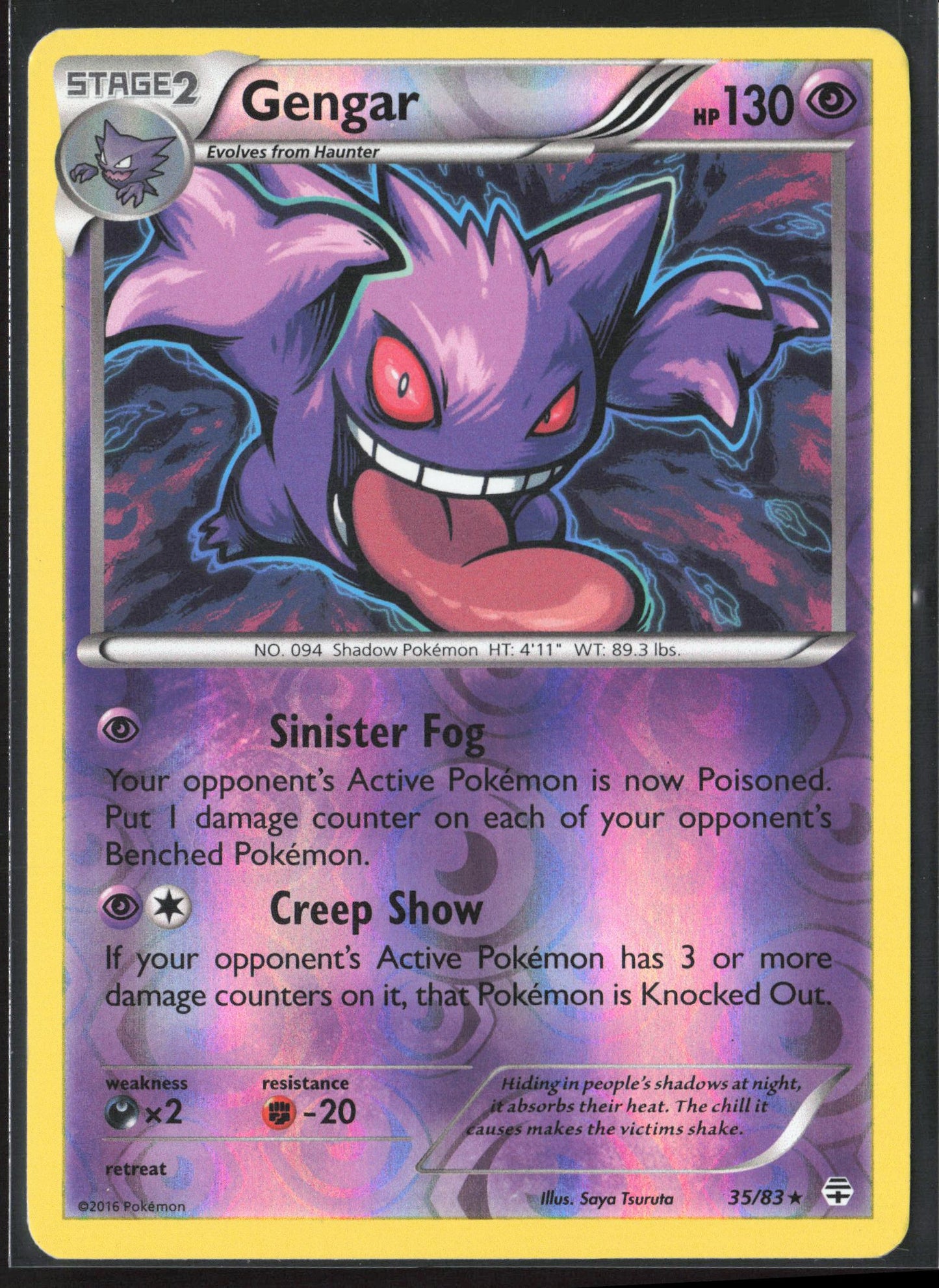 Generations #35/83 Gengar Reverse Holo 23252