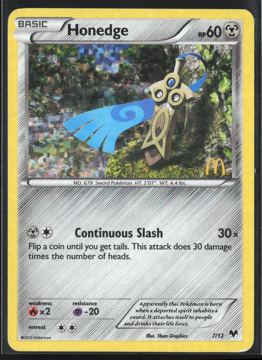 McDonald's Promos 2014 #007/012 Honedge Holo 23258