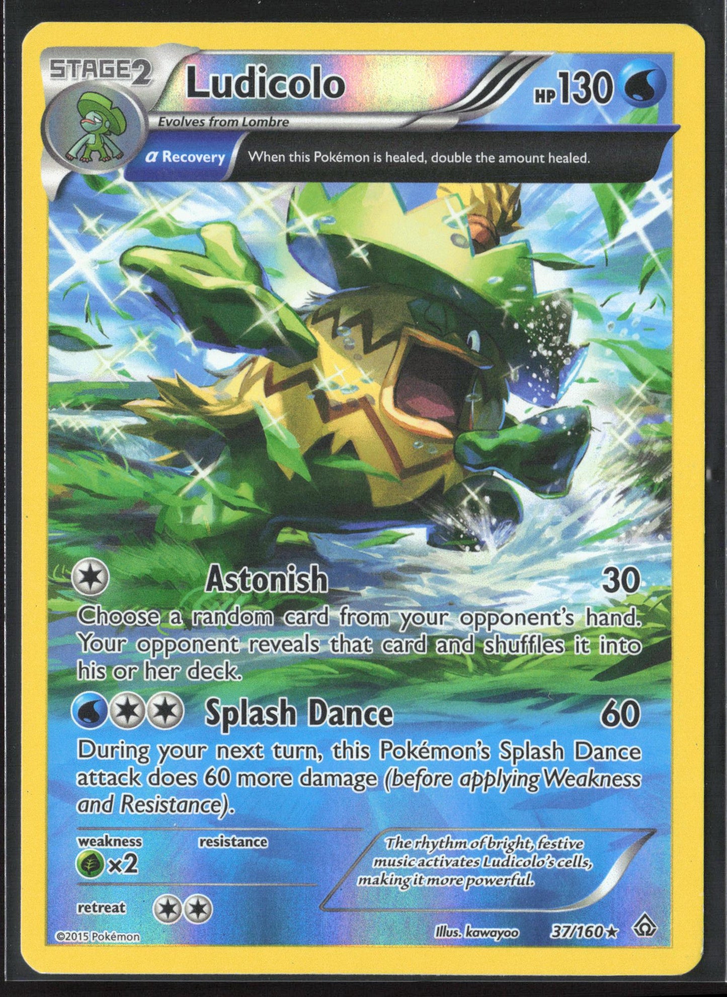 XY - Primal Clash #37/160 Ludicolo (Alpha) Holo 23259