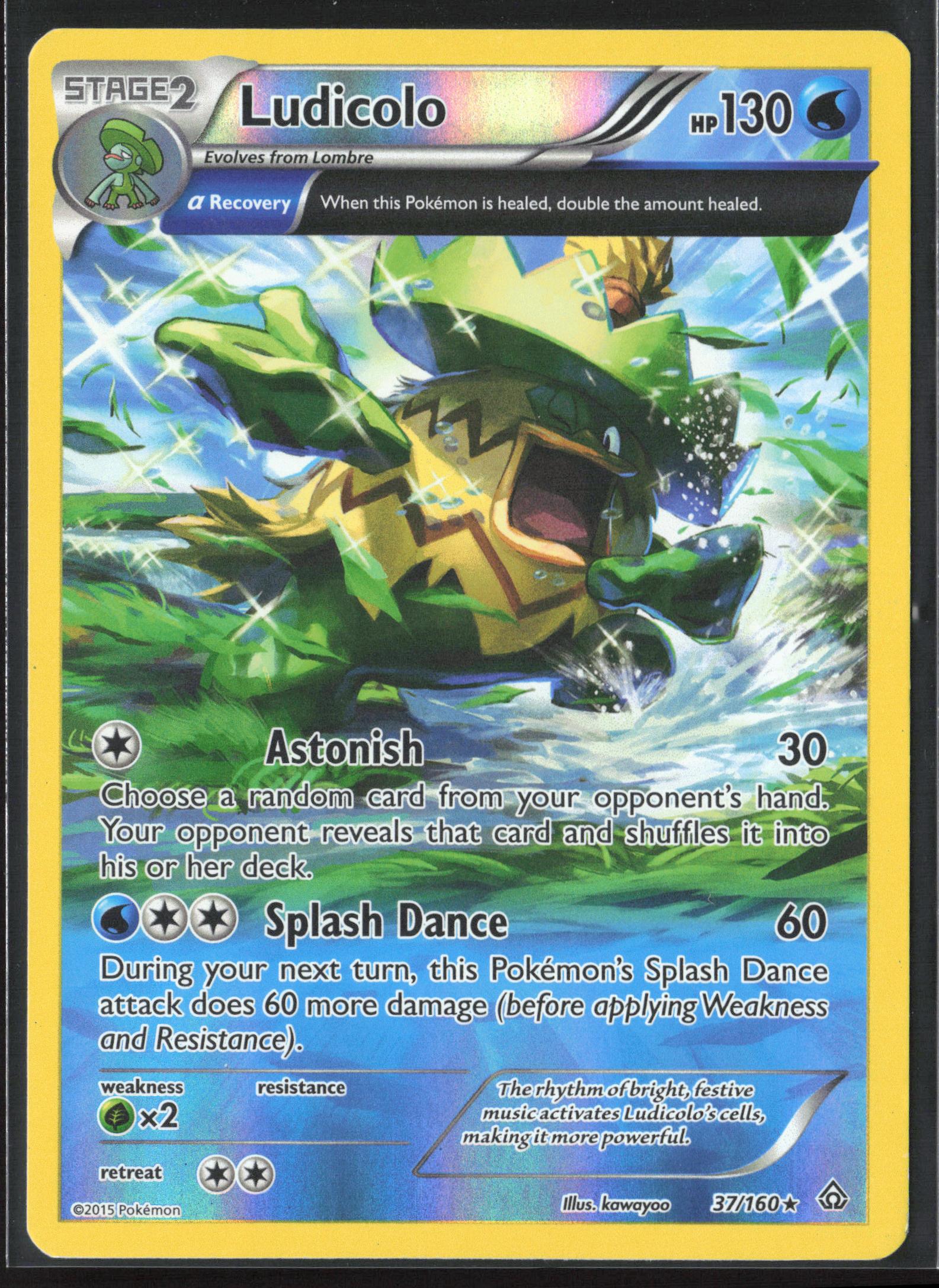 XY - Primal Clash #37/160 Ludicolo (Alpha) Holo 23259