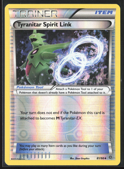 XY - Ancient Origins #81/98 Tyranitar Spirit Link Reverse Holo 23268