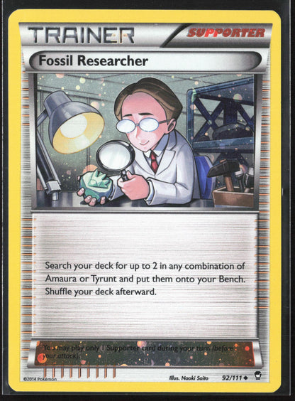 XY - Furious Fists #92/111 Fossil Researcher Holo 23274