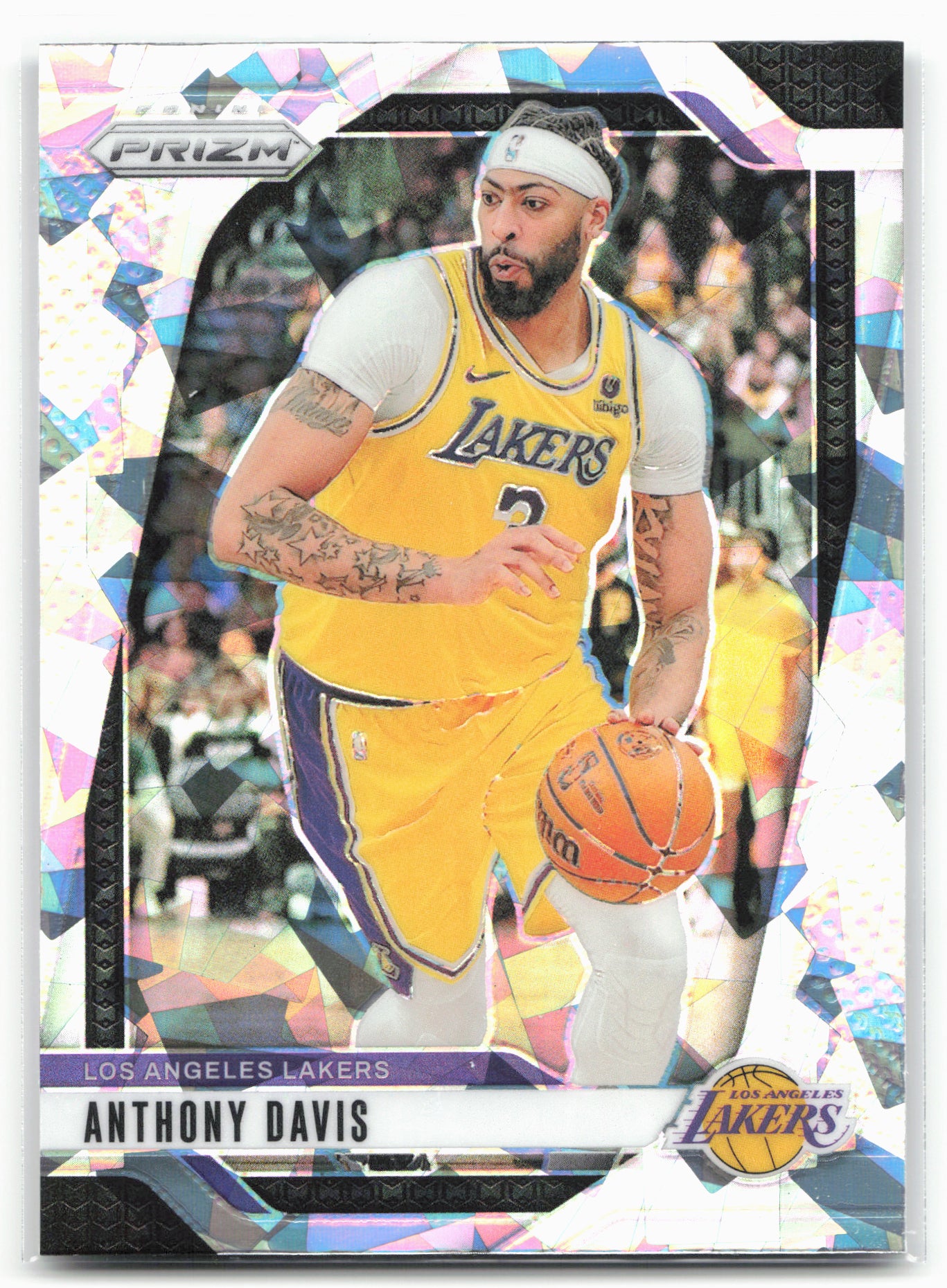2024-25 Panini Prizm #195 Anthony Davis Prizms Ice