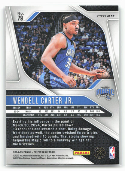 2024-25 Panini Prizm #79 Wendell Carter Jr. Prizms Green