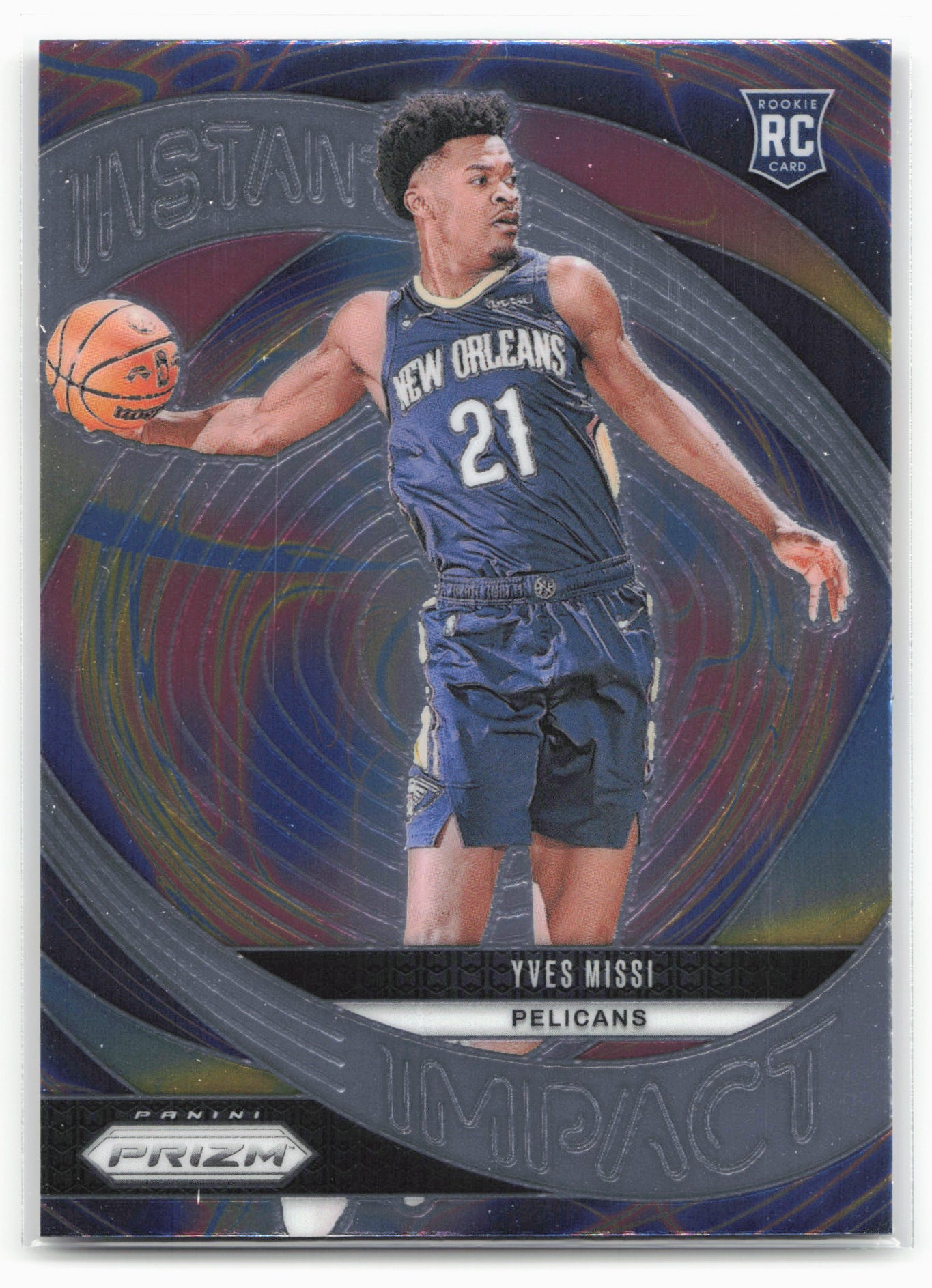 2024-25 Panini Prizm #6 Yves Missi Instant Impact