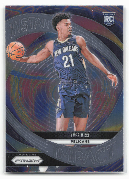 2024-25 Panini Prizm #6 Yves Missi Instant Impact