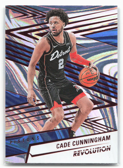 2024-25 Panini Revolution #32 Cade Cunningham Red Swirl