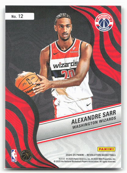 2024-25 Panini Revolution #12 Alexandre Sarr New Wave