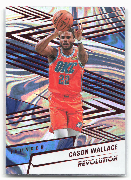 2024-25 Panini Revolution #75 Cason Wallace Red Swirl