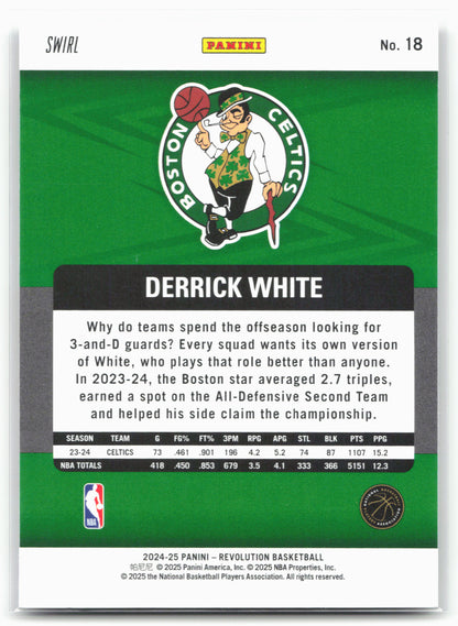 2024-25 Panini Revolution #18 Derrick White Red Swirl
