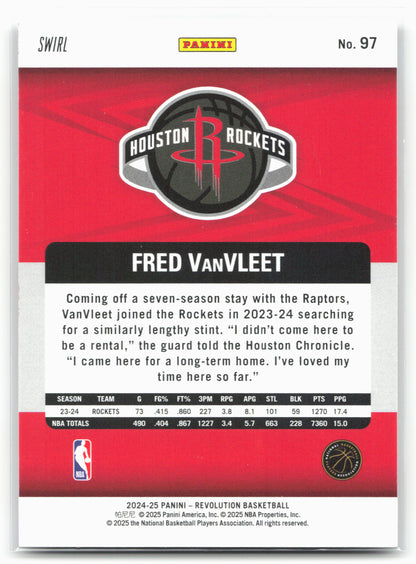 2024-25 Panini Revolution #97 Fred VanVleet Red Swirl
