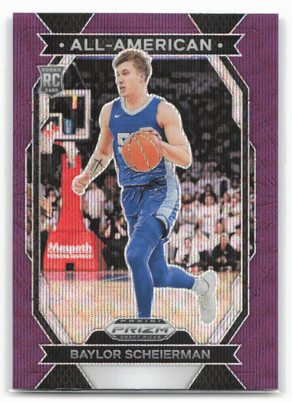 2024 Panini Prizm Draft Picks #11 Baylor Scheierman American Prizms Purple Wave