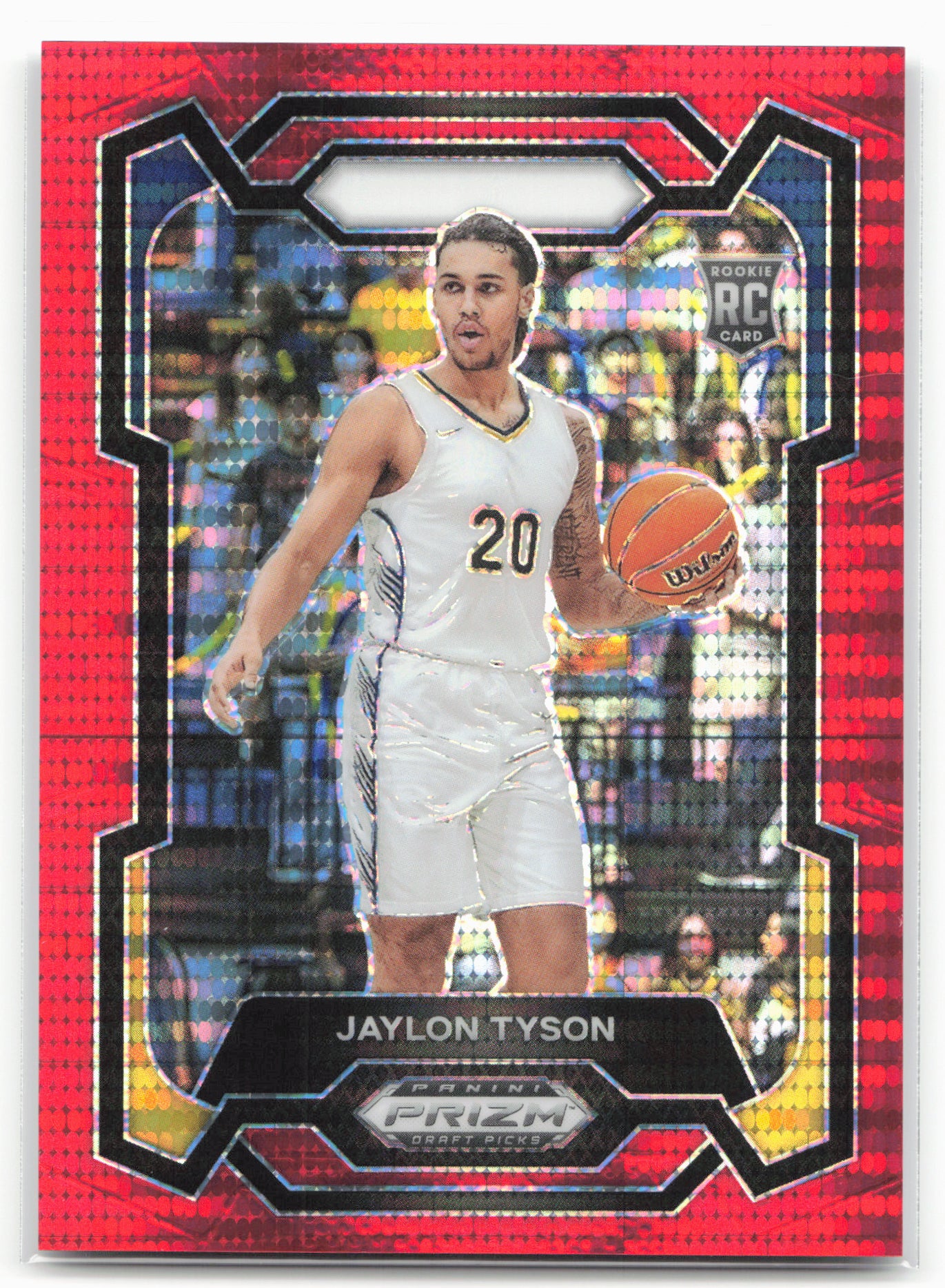 2024 Panini Prizm Draft Picks #92 Jaylon Tyson Prizms Red Pulsar #/299