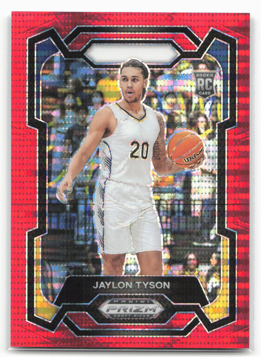 2024 Panini Prizm Draft Picks #92 Jaylon Tyson Prizms Red Pulsar #/299