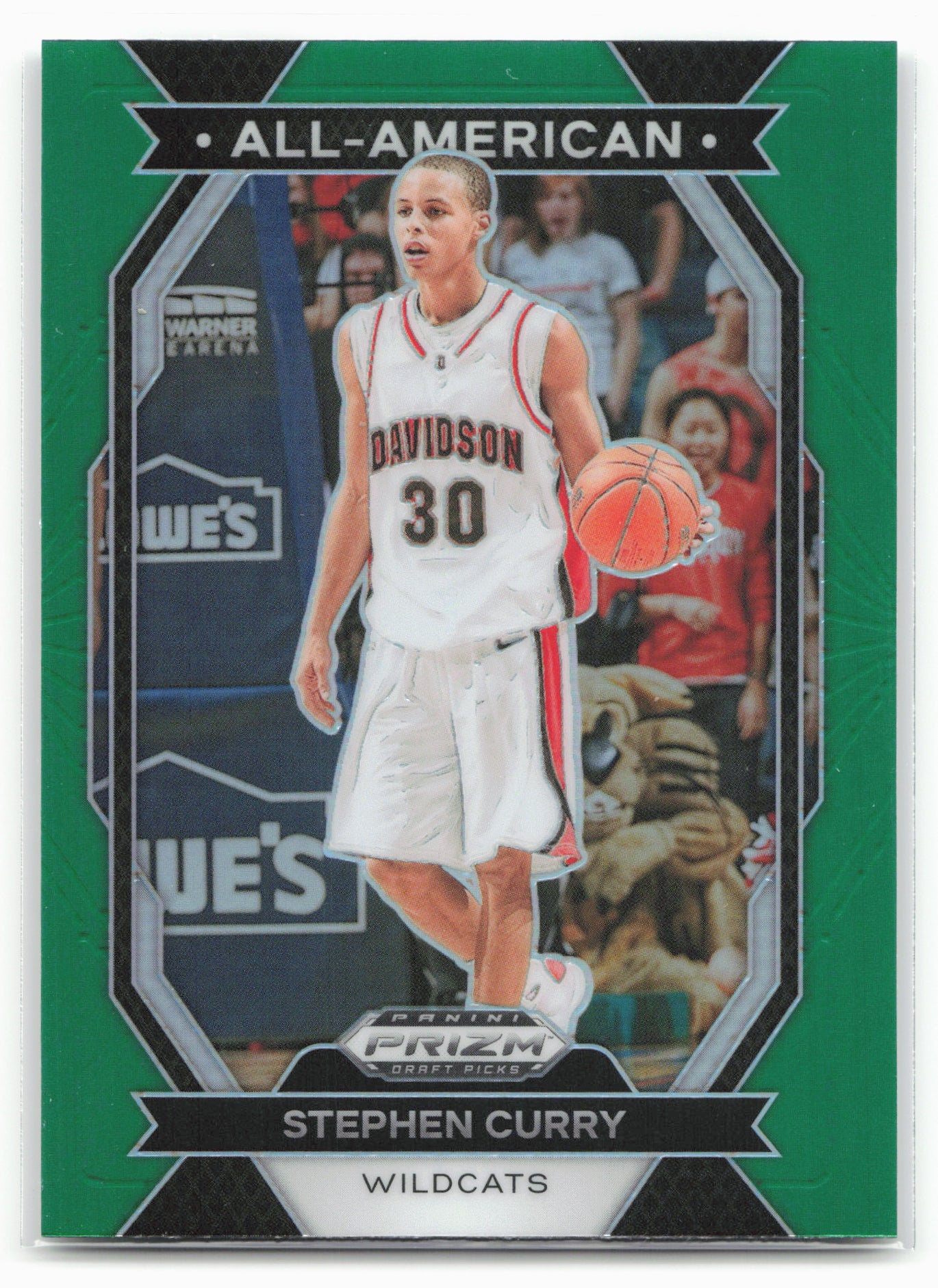 2024 Panini Prizm Draft Picks #13 Stephen Curry All-American Prizms Green