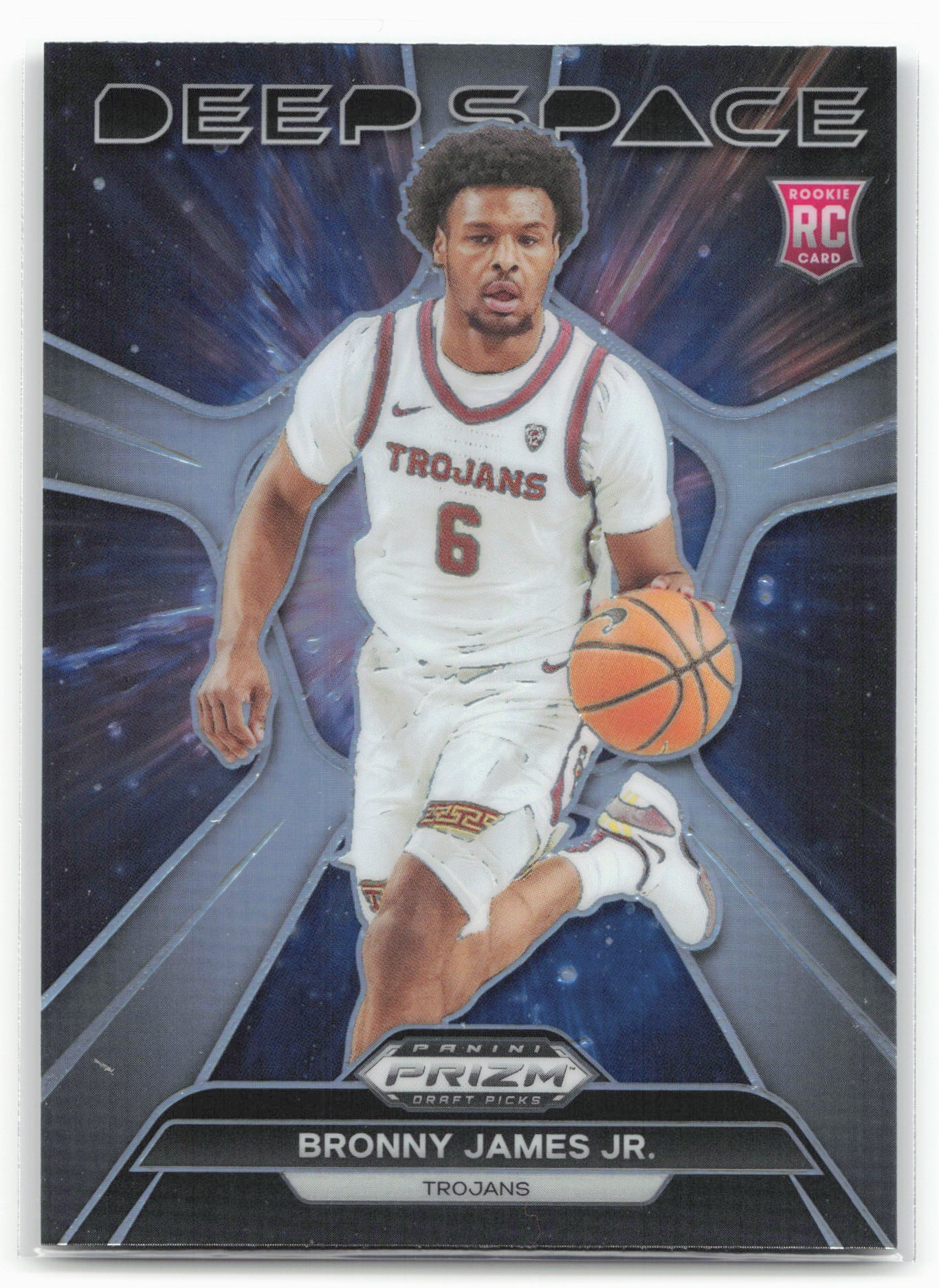 2024 Panini Prizm Draft Picks #19 Bronny James Jr. Deep Space Prizms Silver