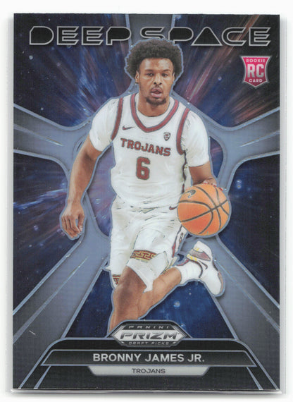 2024 Panini Prizm Draft Picks #19 Bronny James Jr. Deep Space Prizms Silver