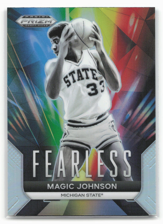 2024 Panini Prizm Draft Picks #13 Magic Johnson Fearless Prizms Silver