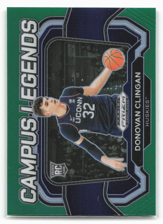 2024 Panini Prizm Draft Picks #9 Donovan Clingan Campus Legends Prizms Green