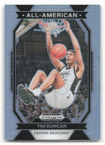 2024 Panini Prizm Draft Picks #25 Tim Duncan All-American Prizms Silver