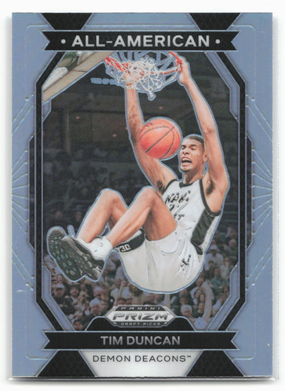 2024 Panini Prizm Draft Picks #25 Tim Duncan All-American Prizms Silver