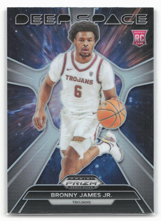 2024 Panini Prizm Draft Picks #19 Bronny James Jr. Space Prizms Silver 23315