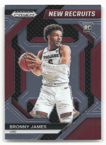 2024 Panini Prizm Draft Picks #2 Bronny James Jr. New Recruits