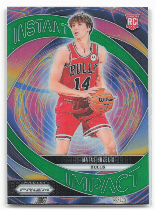 2024-25 Panini Prizm #14 Matas Buzelis Instant Impact Prizms Silver