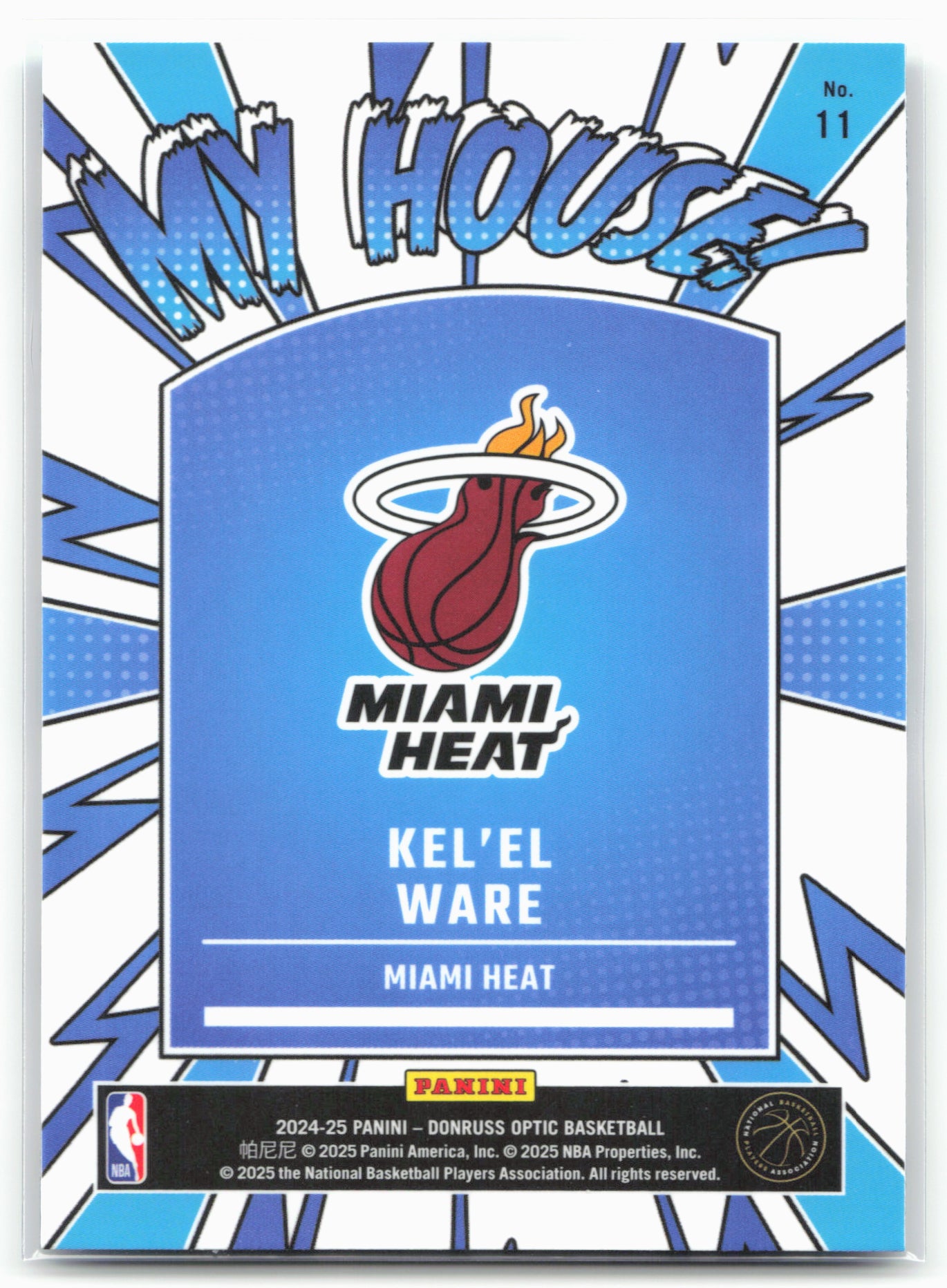2024-25 Donruss Optic #11 Kel'el Ware My House