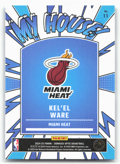 2024-25 Donruss Optic #11 Kel'el Ware My House