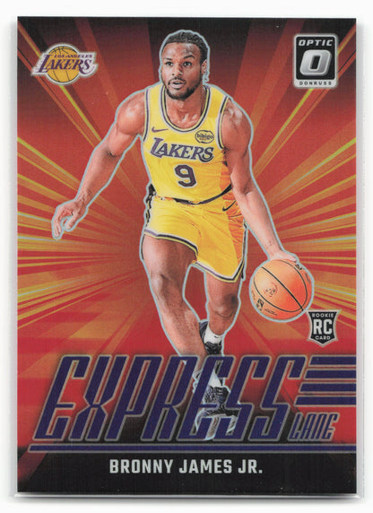 2024-25 Donruss Optic #4 Bronny James Jr. Express Lane Purple