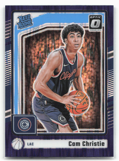 2024-25 Donruss Optic #284 Cam Christie Purple Shock