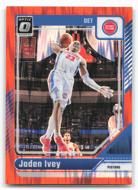 2024-25 Donruss Optic #182 Jaden Ivey Orange Shock #/225