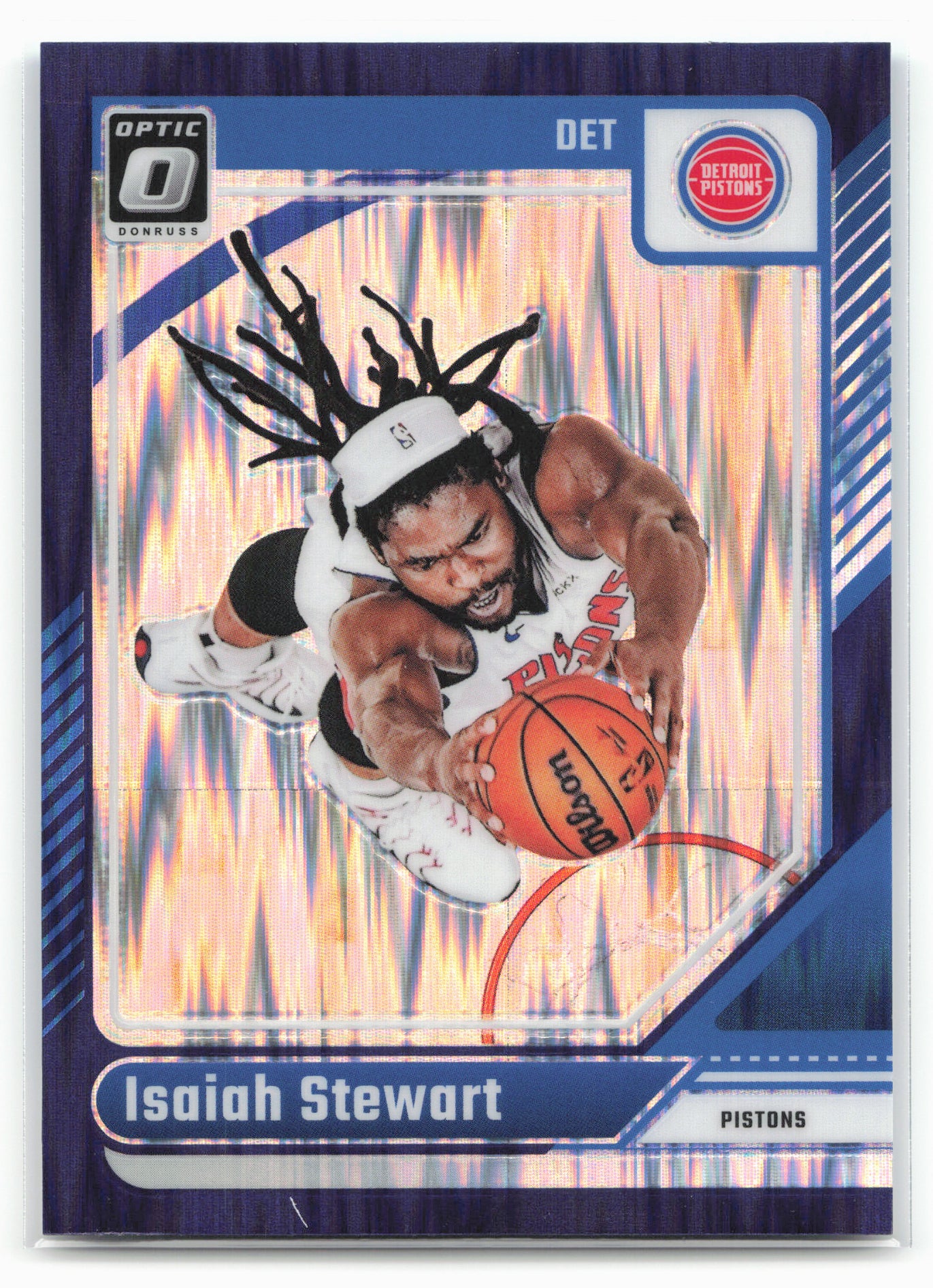 2024-25 Donruss Optic #81 Isaiah Stewart Purple Shock