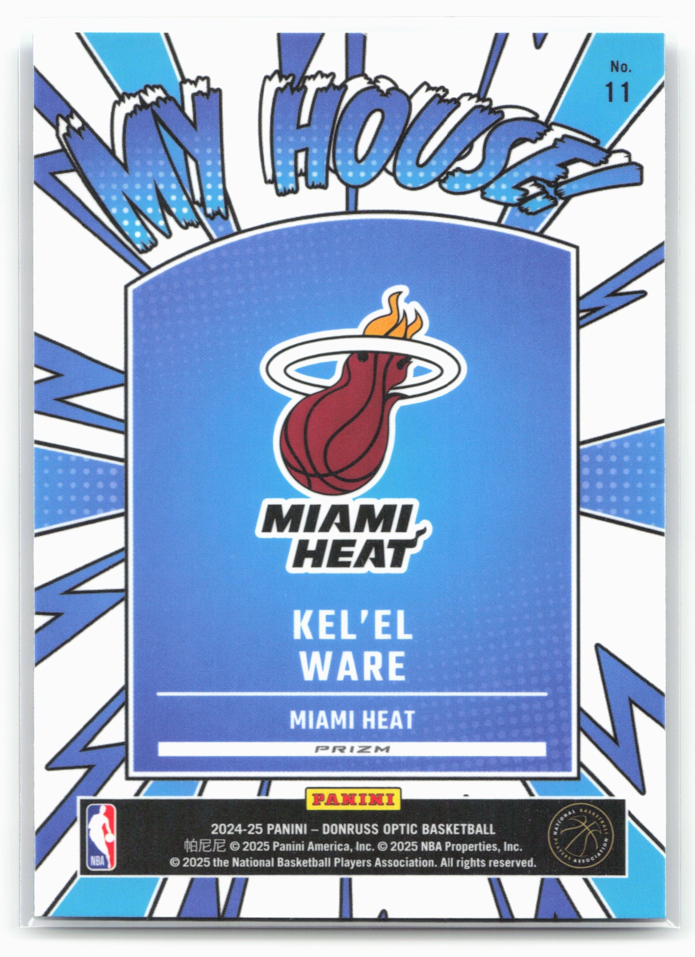 2024-25 Donruss Optic #11 Kel'el Ware My House Holo