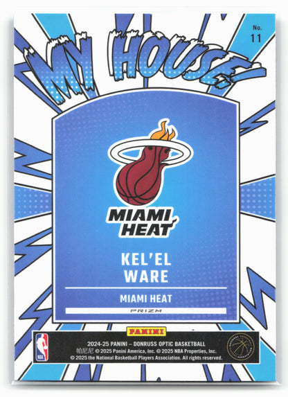2024-25 Donruss Optic #11 Kel'el Ware My House Holo