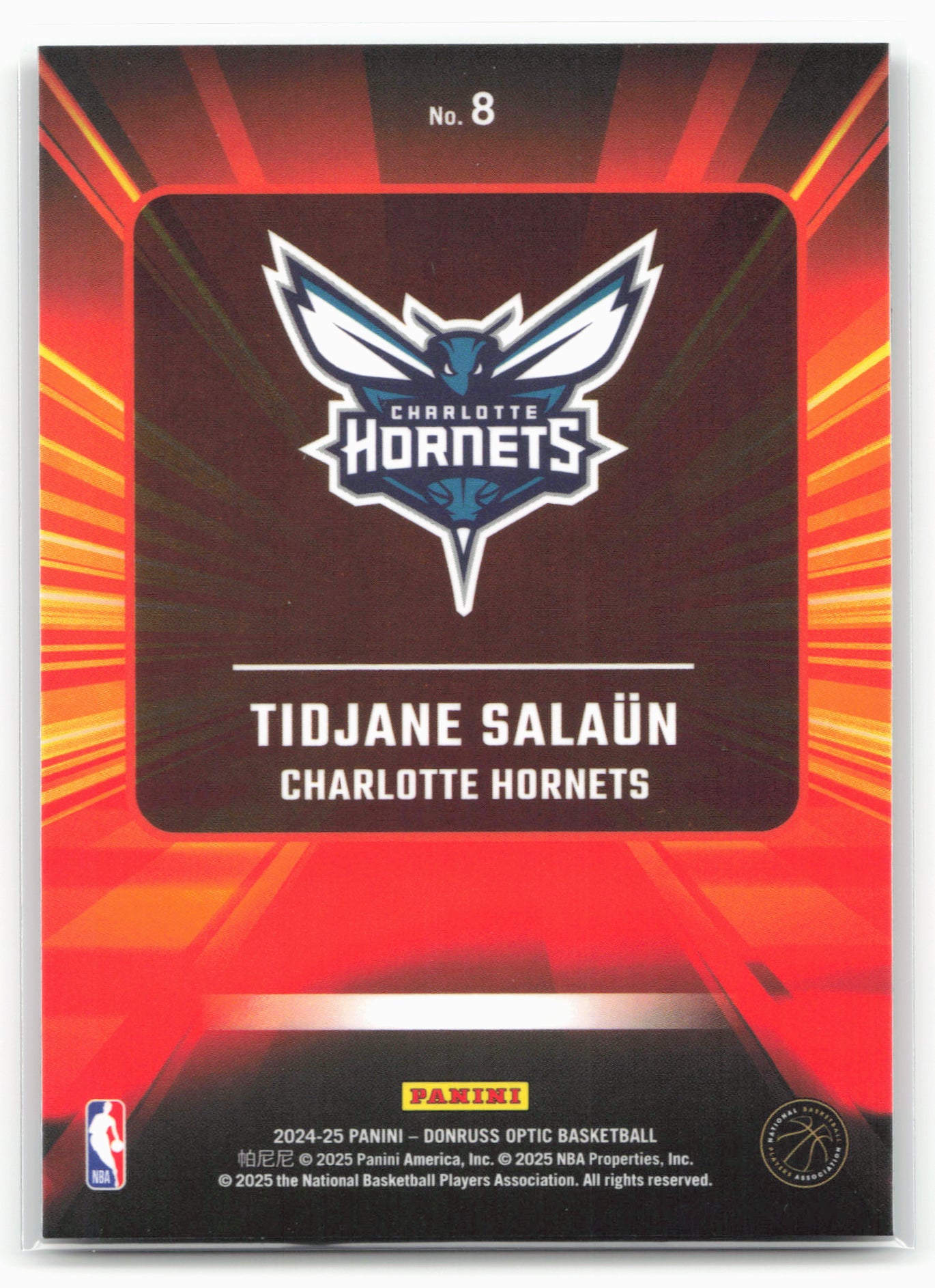 2024-25 Donruss Optic #8 Tidjane Salaun Express Lane