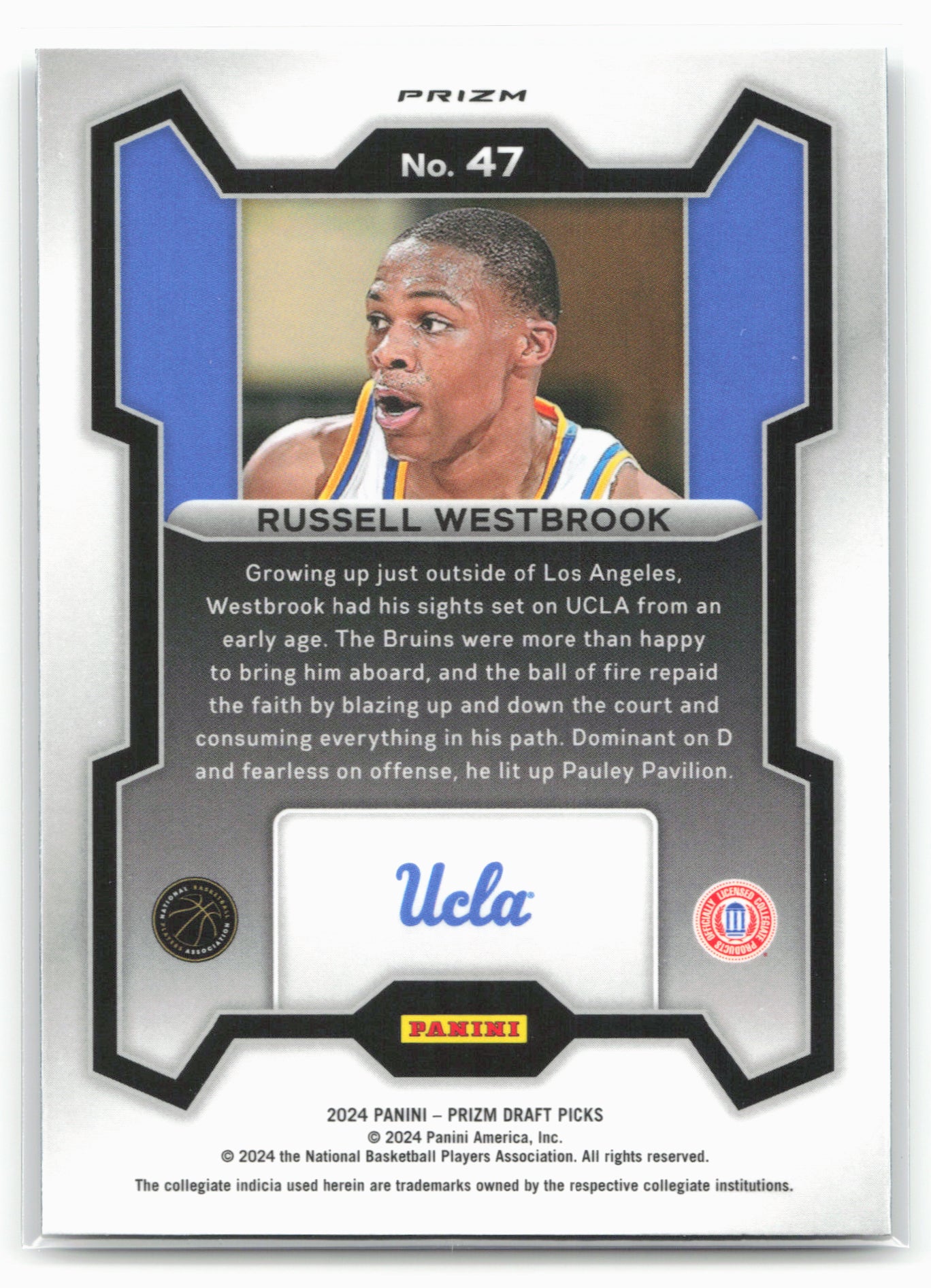 2024 Panini Prizm Draft Picks #47 Russell Westbrook Prizms Silver