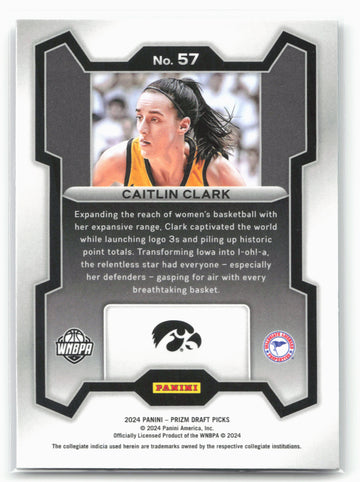 2024 Panini Prizm Draft Picks #57 Caitlin Clark 23339